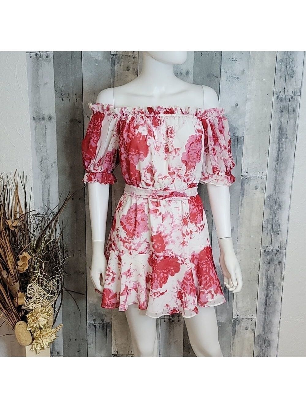 Keepsake The Label Ruffle Rose Mini Dress - Picture 3 of 13